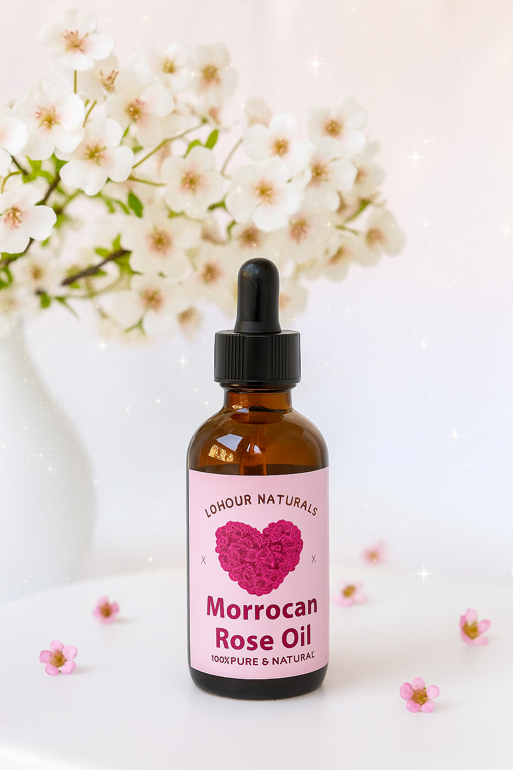 Moroccan rose oil زيت الورد المغربي