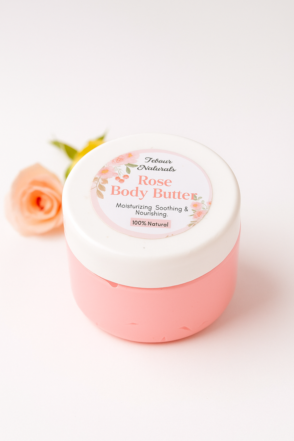 Natural rose body butter-زبدة الورد الطبيعيه للجسم