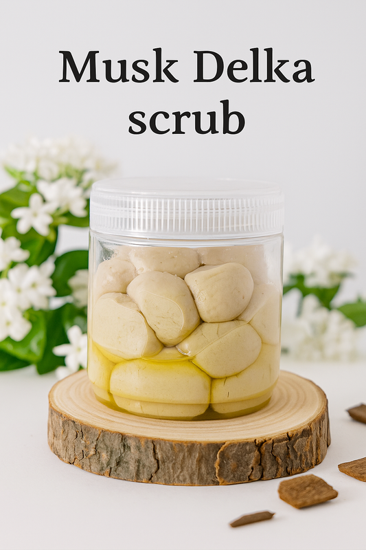 دلكة سودانية بالمسك Sudanese Delka scrub