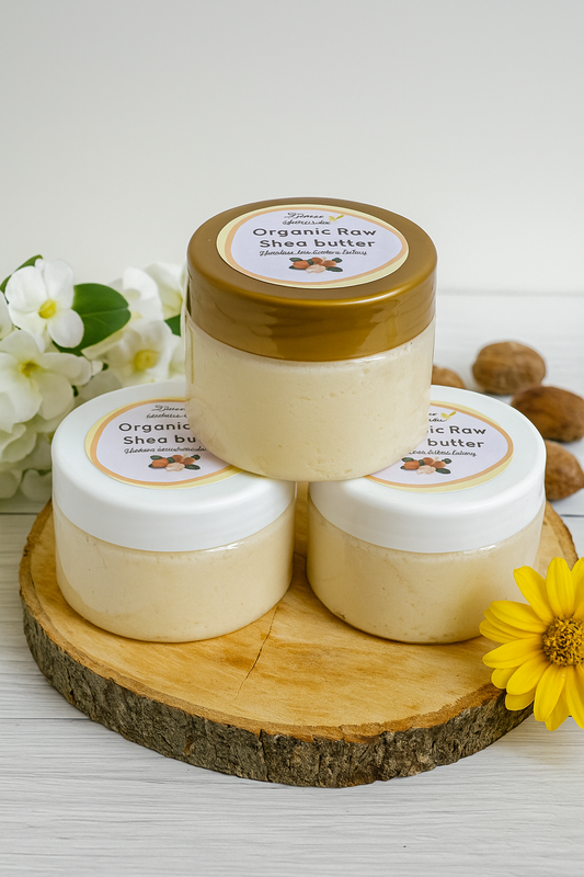 Organic raw shea butter زبده شيا عاجي خام