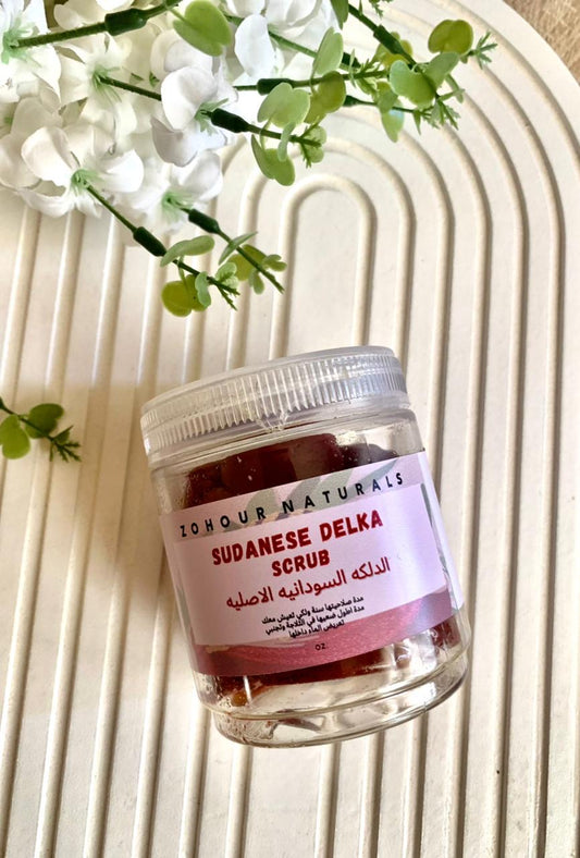 سكراب الدلكه السودانيه اﻻصلية بالعكر الفاسي و زيت اﻻرجان المغربي